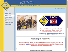 Tablet Screenshot of pack584.org